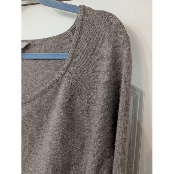 Athleta Cashmere Adi Maura Scoop Neck Sweater Dress tan Brown Medium athleisure - Picture 3 of 8